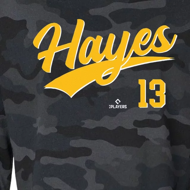 Ke Bryan Hayes 13 Pittsburgh MLBPA Baseball Player Cropped Pullover Crew