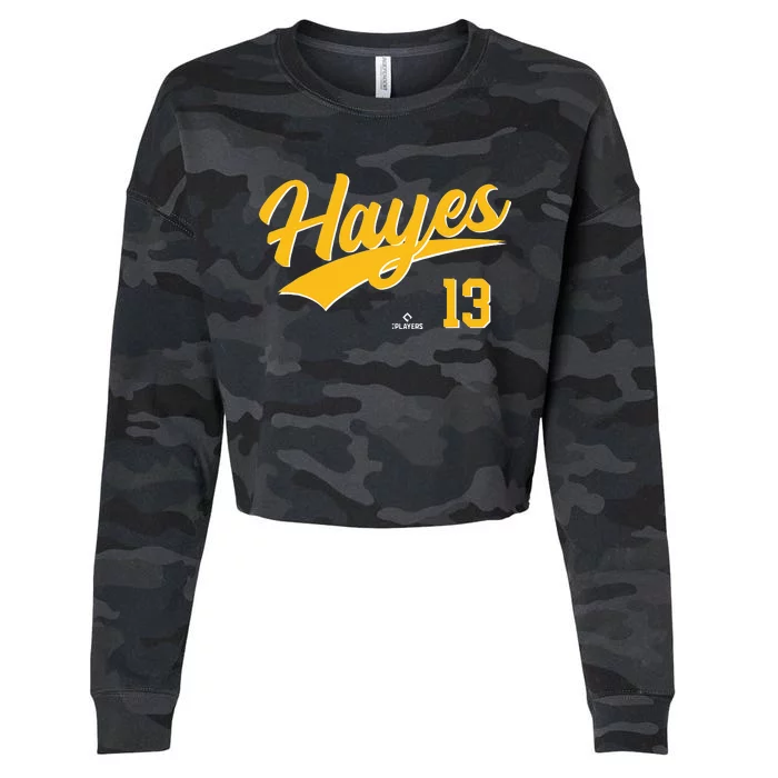 Ke Bryan Hayes 13 Pittsburgh MLBPA Baseball Player Cropped Pullover Crew