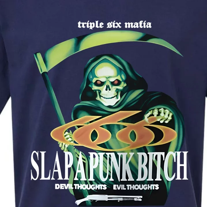 Kate BushS Husband Triple Six Matia Slapapunk Bitch Devil Thoughts Evil Thought Sueded Cloud Jersey T-Shirt