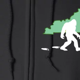 Kentucky Bigfoot Hunter State Great Gift Full Zip Hoodie