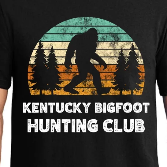 Kentucky Bigfoot Hunting Club Sasquatch Fan Gift Pajama Set