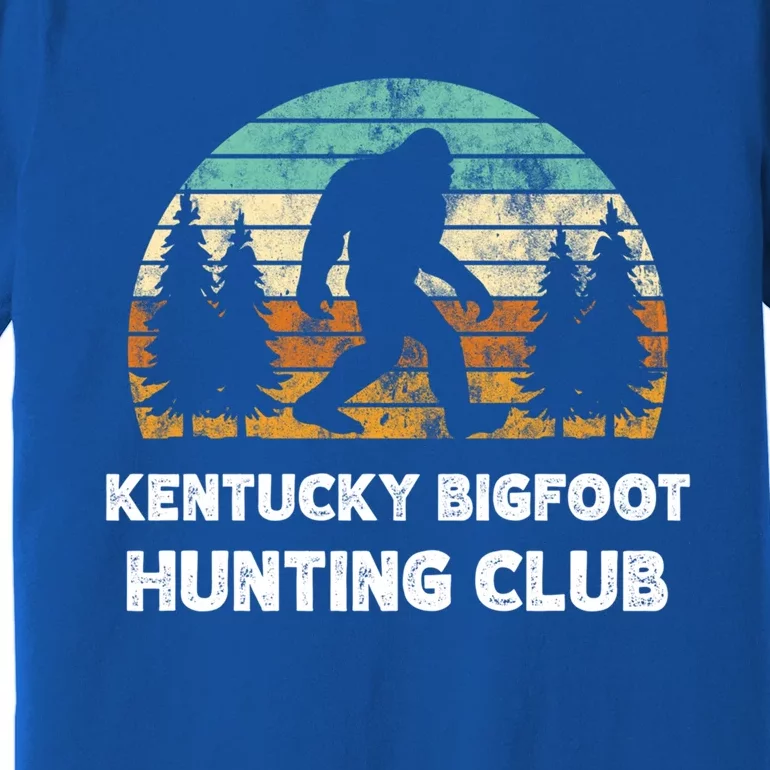 Kentucky Bigfoot Hunting Club Sasquatch Fan Gift Premium T-Shirt