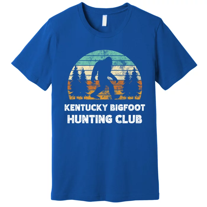 Kentucky Bigfoot Hunting Club Sasquatch Fan Gift Premium T-Shirt