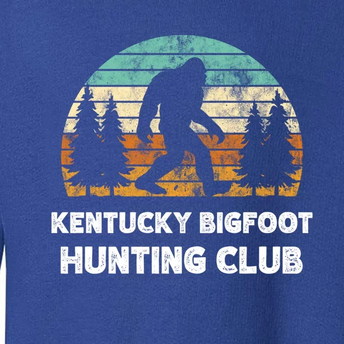 Kentucky Bigfoot Hunting Club Sasquatch Fan Gift Toddler Sweatshirt