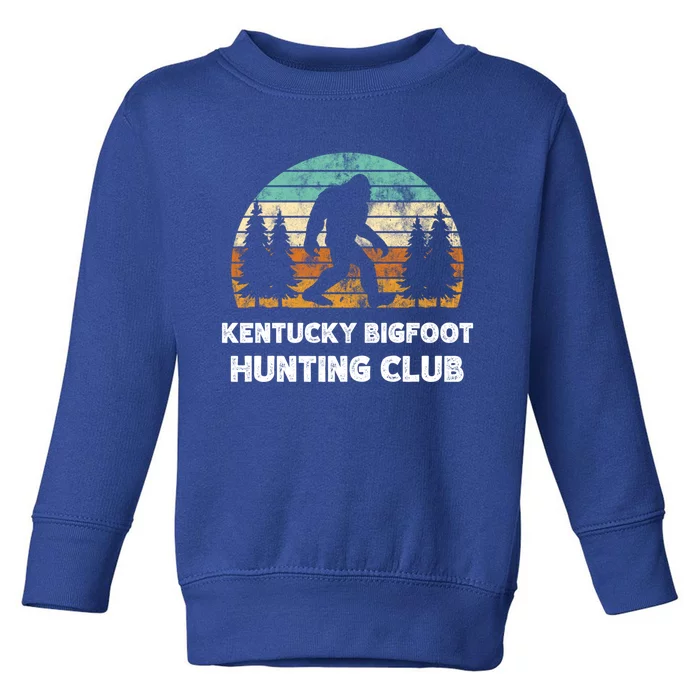 Kentucky Bigfoot Hunting Club Sasquatch Fan Gift Toddler Sweatshirt