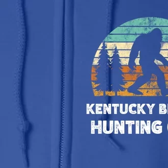 Kentucky Bigfoot Hunting Club Sasquatch Fan Gift Full Zip Hoodie