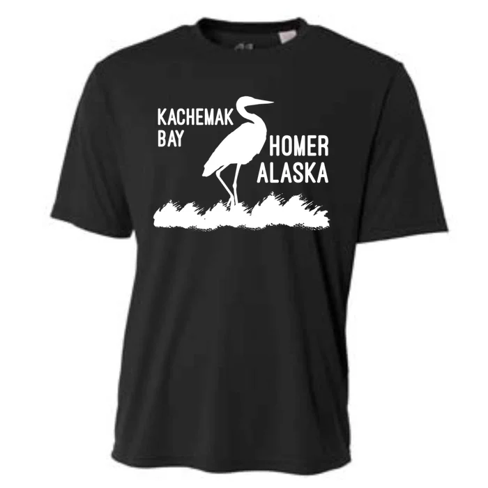 Kachemak Bay Homer Alaska Crane Gift Cooling Performance Crew T-Shirt