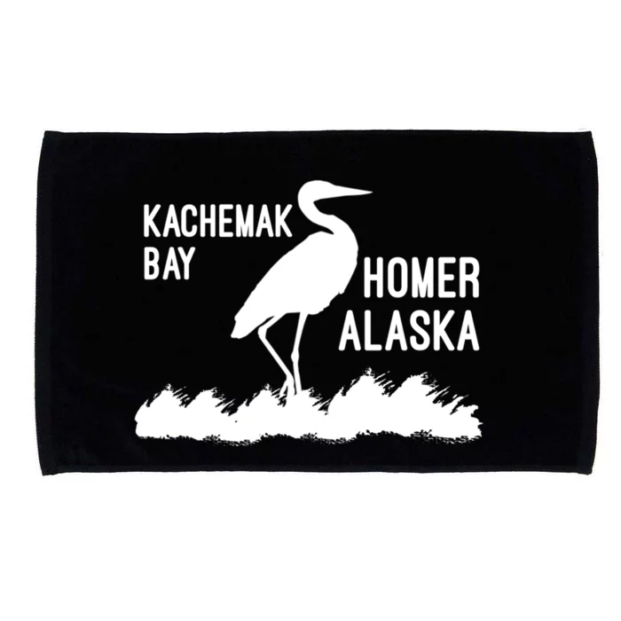 Kachemak Bay Homer Alaska Crane Gift Microfiber Hand Towel