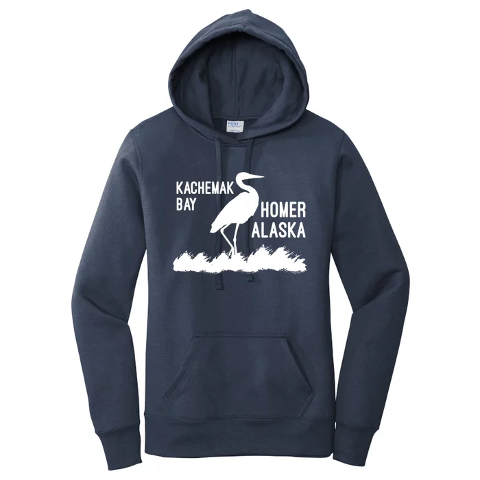 Kachemak Bay Homer Alaska Crane Gift Women's Pullover Hoodie