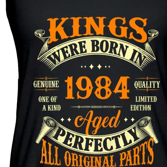 Kings Born In 1984 40 Years Old Ladies Essential Flowy Tank