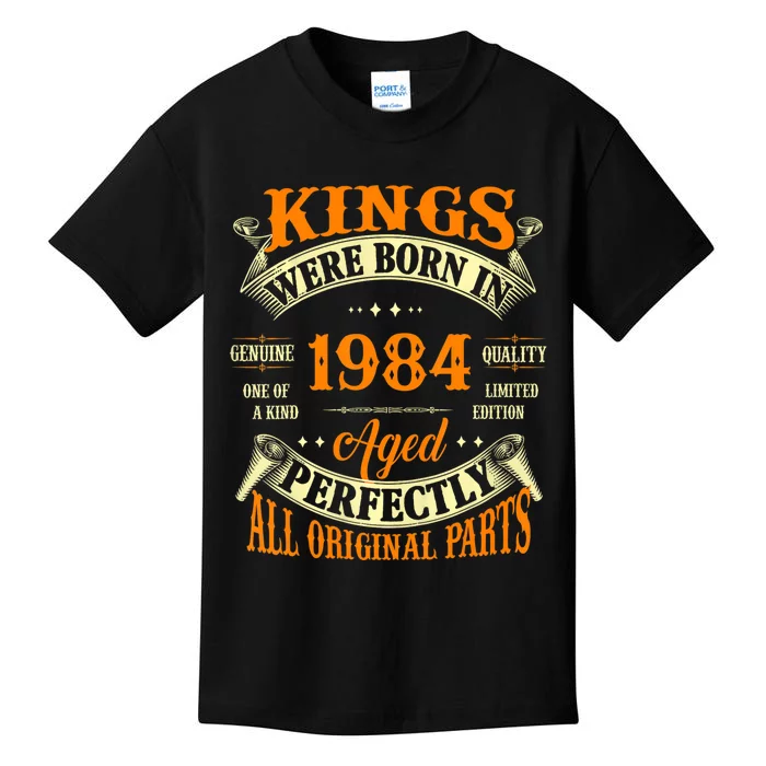 Kings Born In 1984 40 Years Old Kids T-Shirt