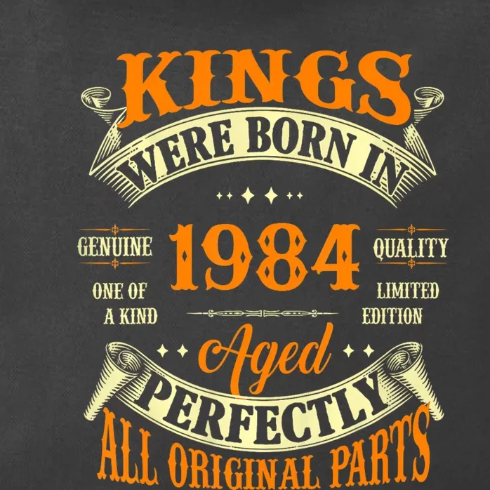 Kings Born In 1984 40 Years Old Zip Tote Bag