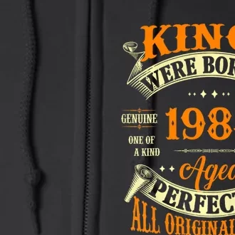 Kings Born In 1984 40 Years Old Full Zip Hoodie