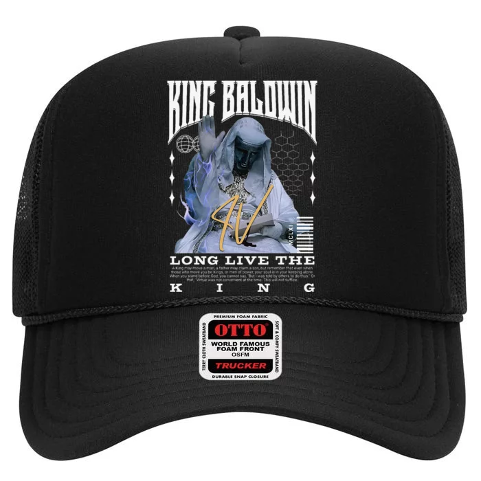 King Baldwin Iv High Crown Mesh Trucker Hat