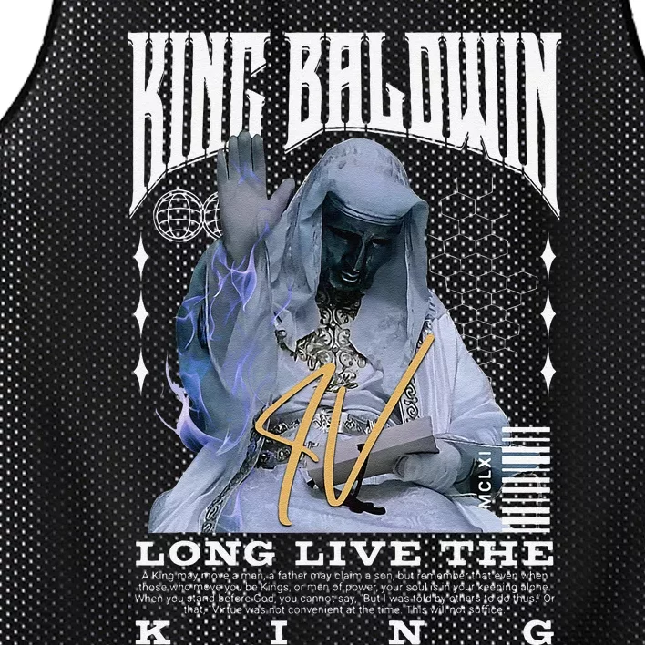 King Baldwin Iv Mesh Reversible Basketball Jersey Tank