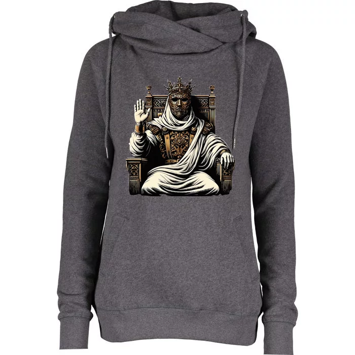 King Baldwin Iv Womens Funnel Neck Pullover Hood