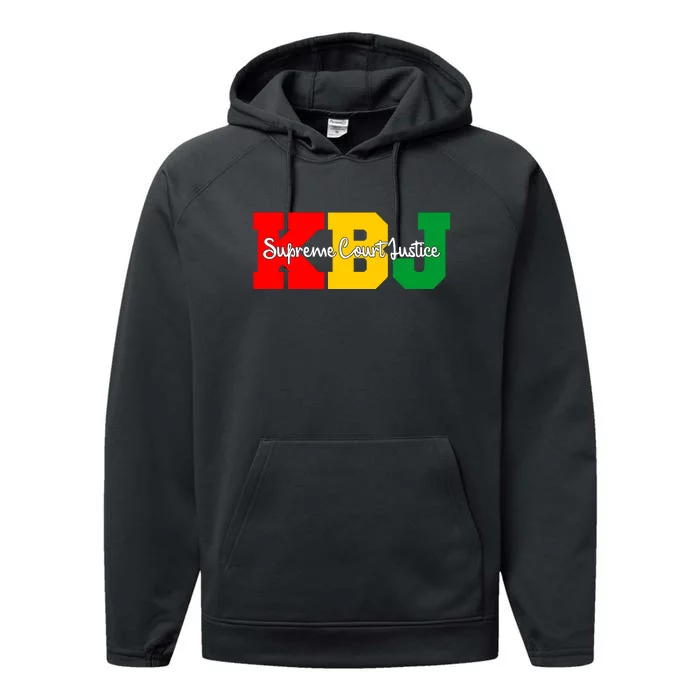 Ketanji Brown Jackson Supreme Court Justice 1st Black Woman Judge Performance Fleece Hoodie