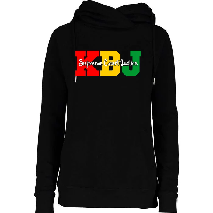 Ketanji Brown Jackson Supreme Court Justice 1st Black Woman Judge Womens Funnel Neck Pullover Hood