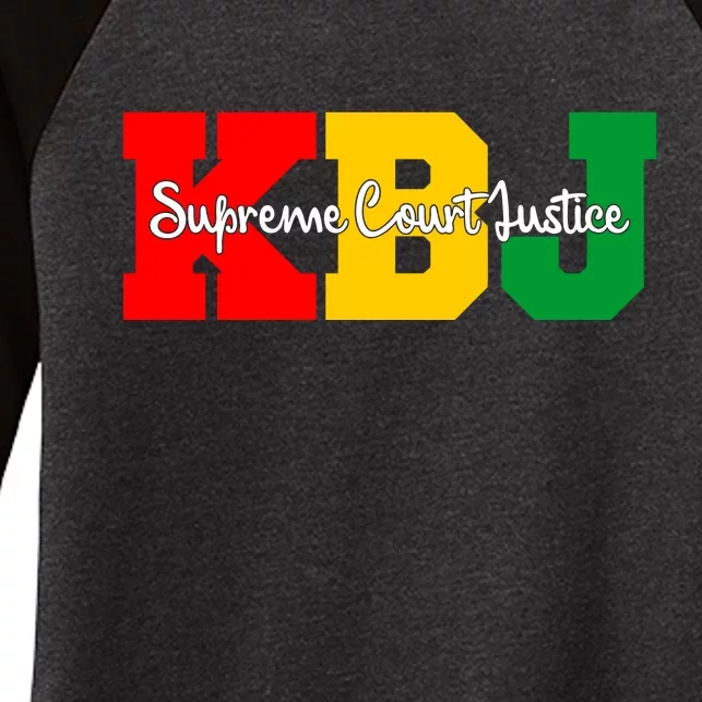 Ketanji Brown Jackson Supreme Court Justice 1st Black Woman Judge Women's Tri-Blend 3/4-Sleeve Raglan Shirt