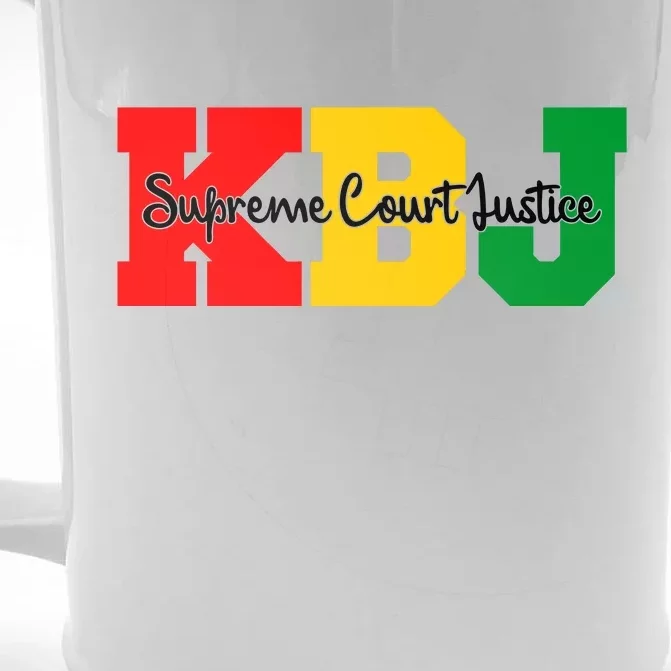 Ketanji Brown Jackson Supreme Court Justice 1st Black Woman Judge Front & Back Beer Stein