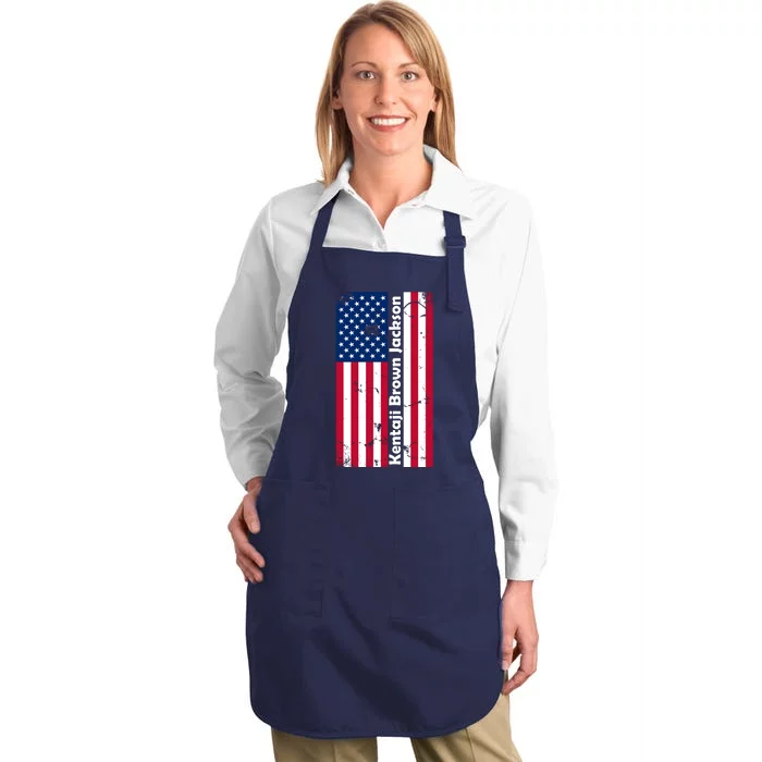 Kentaji Brown Jackson USA Flag Full-Length Apron With Pocket