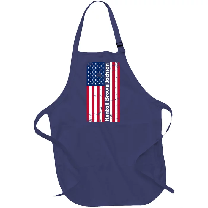 Kentaji Brown Jackson USA Flag Full-Length Apron With Pocket