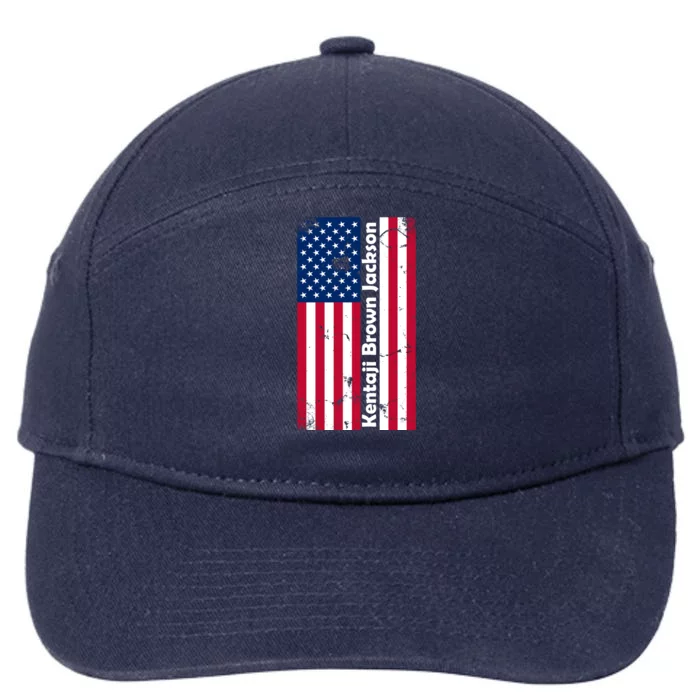 Kentaji Brown Jackson USA Flag 7-Panel Snapback Hat