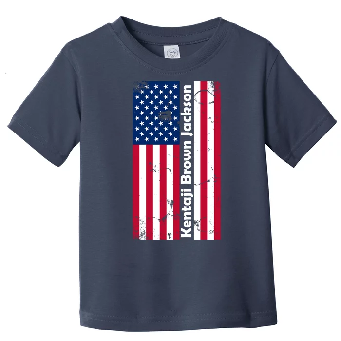 Kentaji Brown Jackson USA Flag Toddler T-Shirt