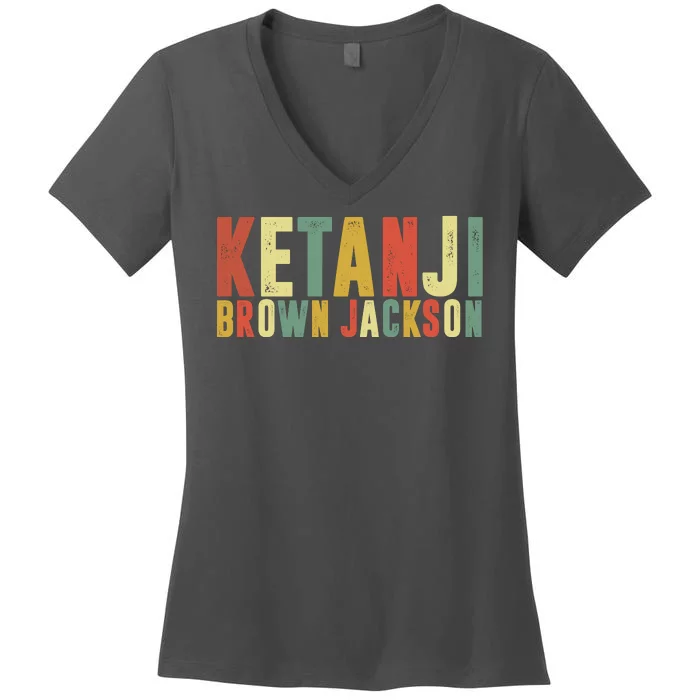 Kentaji Brown Jackson Vintage Women's V-Neck T-Shirt