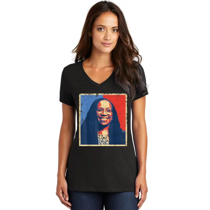 Ketanji Brown Jackson Women's V-Neck T-Shirt