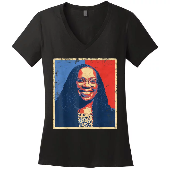 Ketanji Brown Jackson Women's V-Neck T-Shirt