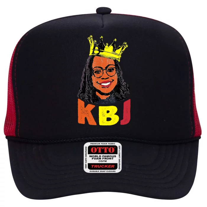 Ketanji Brown Jackson Retro KBJ Crown High Crown Mesh Trucker Hat