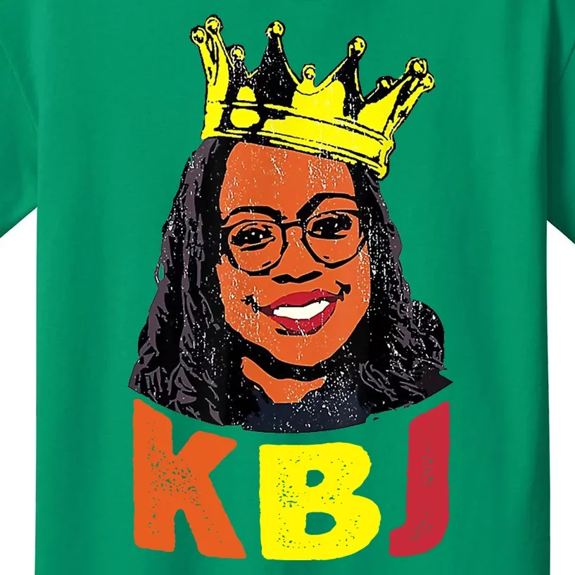 Ketanji Brown Jackson Retro KBJ Crown Kids T-Shirt