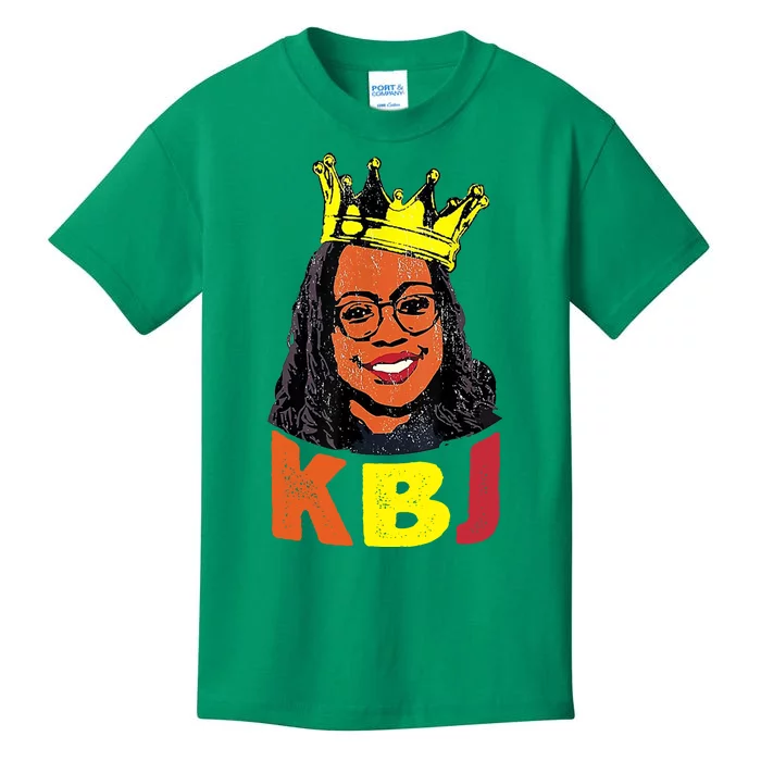 Ketanji Brown Jackson Retro KBJ Crown Kids T-Shirt