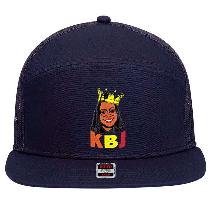 Ketanji Brown Jackson Retro KBJ Crown 7 Panel Mesh Trucker Snapback Hat