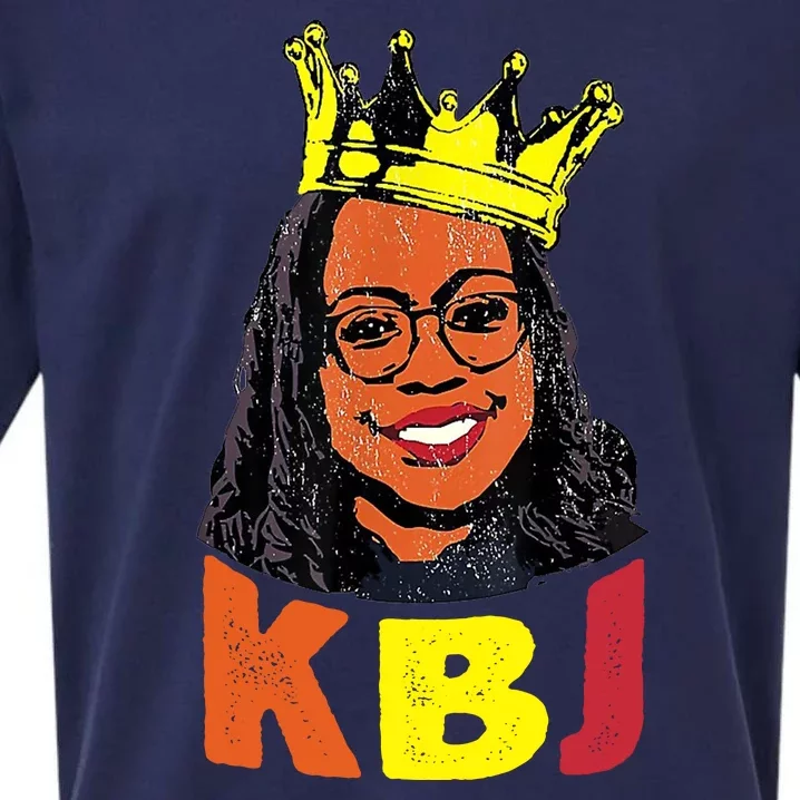 Ketanji Brown Jackson Retro KBJ Crown Sueded Cloud Jersey T-Shirt