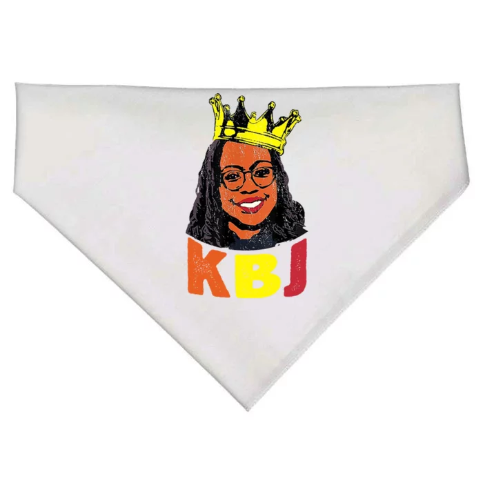 Ketanji Brown Jackson Retro KBJ Crown USA-Made Doggie Bandana