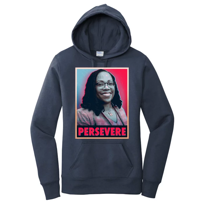 Ketanji Brown Jackson KBJ Persevere Vintage Poster Women's Pullover Hoodie