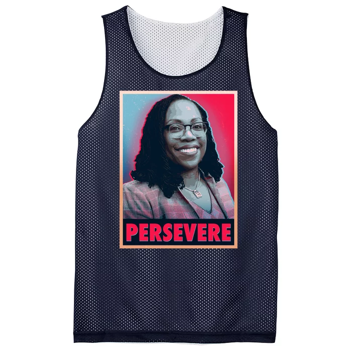 Ketanji Brown Jackson KBJ Persevere Vintage Poster Mesh Reversible Basketball Jersey Tank