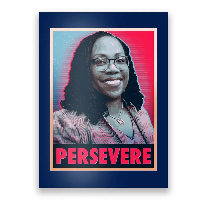 Ketanji Brown Jackson KBJ Persevere Vintage Poster Poster