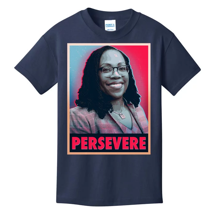 Ketanji Brown Jackson KBJ Persevere Vintage Poster Kids T-Shirt