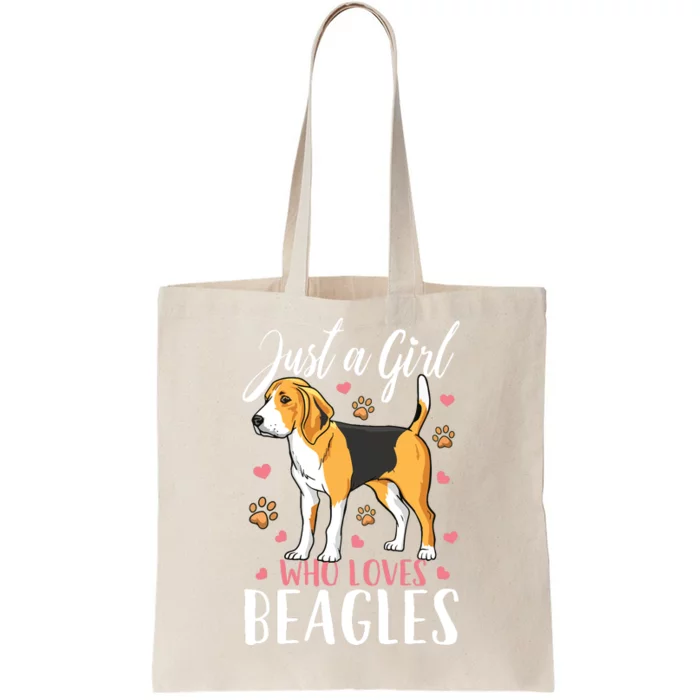 Kids Beagle Just A Who Loves Beagles Gift Tote Bag