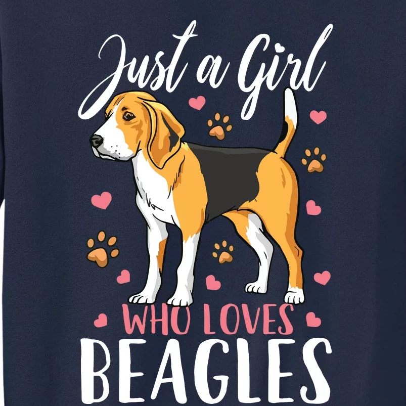 Kids Beagle Just A Who Loves Beagles Gift Tall Sweatshirt