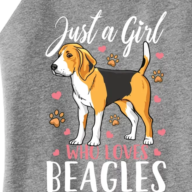 Kids Beagle Just A Who Loves Beagles Gift Women’s Perfect Tri Rocker Tank