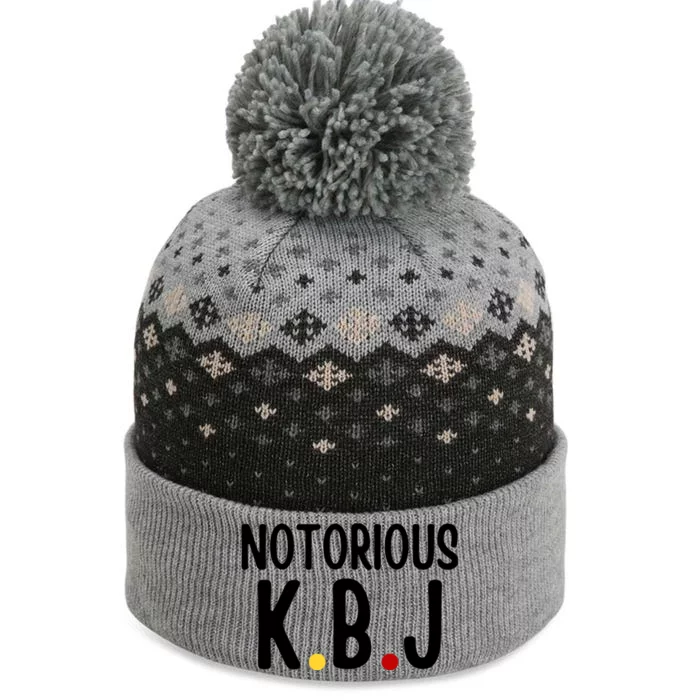 Ketanji Brown Jackson Notorious KBJ The Baniff Cuffed Pom Beanie