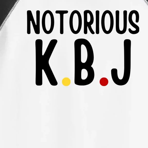 Ketanji Brown Jackson Notorious KBJ Toddler Fine Jersey T-Shirt