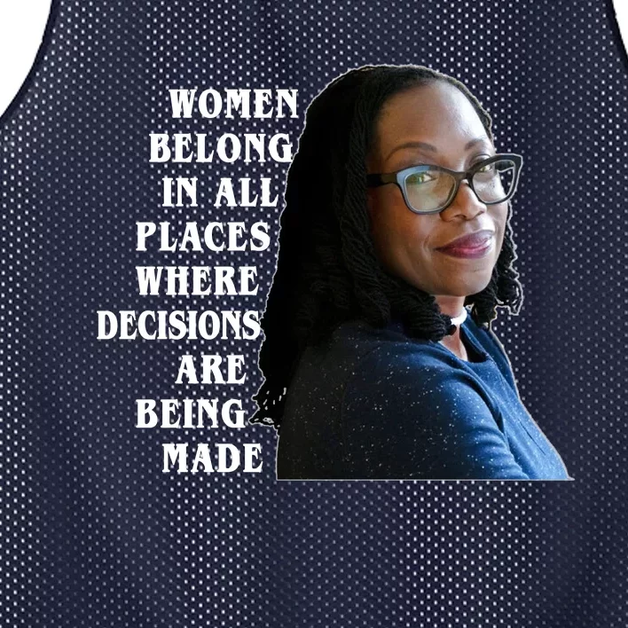 Ketanji Brown Jackson Women Quote Mesh Reversible Basketball Jersey Tank