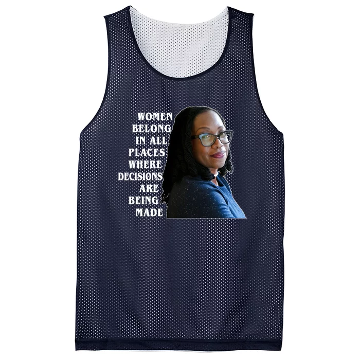 Ketanji Brown Jackson Women Quote Mesh Reversible Basketball Jersey Tank