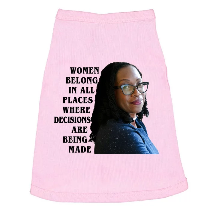 Ketanji Brown Jackson Women Quote Doggie Tank