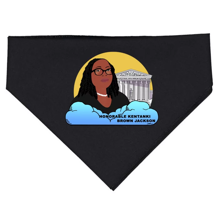 Ketanji Brown Jackson Black History African Woman Judge Law USA-Made Doggie Bandana